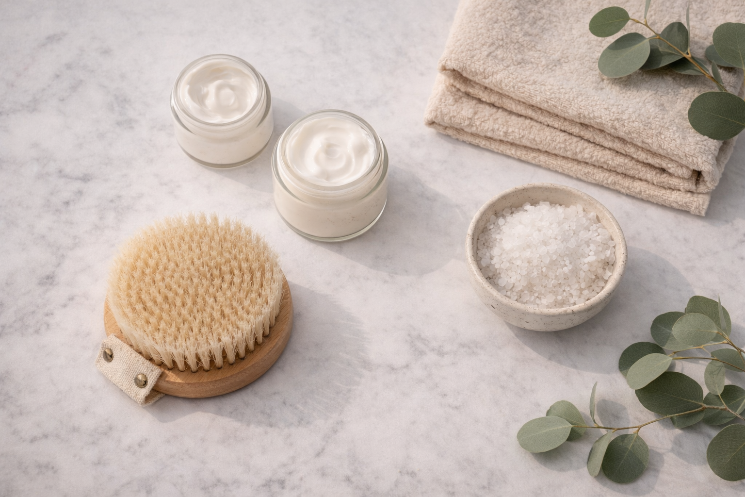 Body Care Reset Kit with skincare and wellness items