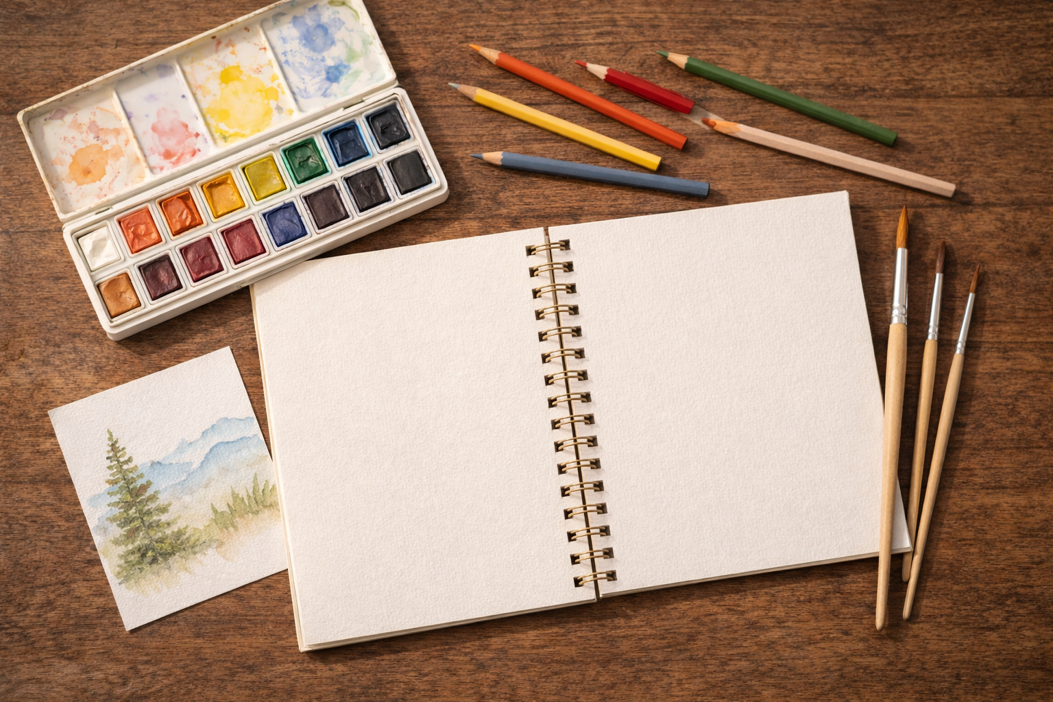 Creative Recharge Kit with sketchbook and art supplies